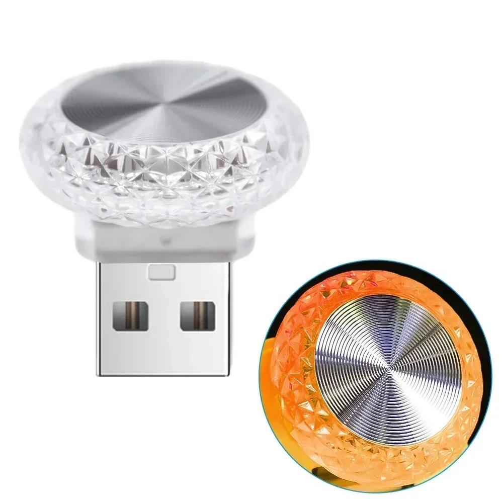 Auto USB Umgebungsleuchten Angel Eye Scheibe Automatische Innenraum Romantische Atmosphärenleuchte Bunte LED Umgebungsdekoration Plug Play