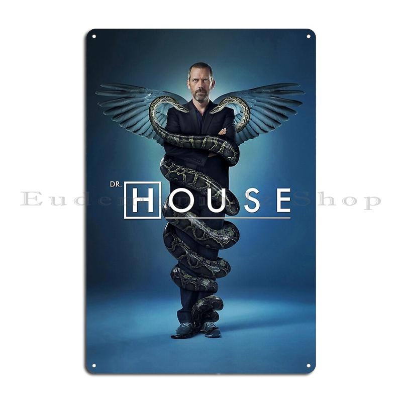 Dr House Md Metal Sign Living Room Club Customized Wall Cave Cinema Dr House Tin Sign Poster