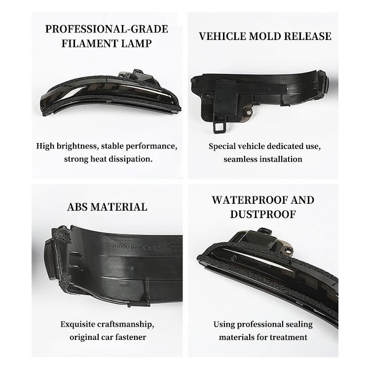 New Modification Parts Sequential LED Side Mirror Turn Signal Light IP67 Waterproof 12V 50000 Hours Lifespan Retrofit/Upgrade