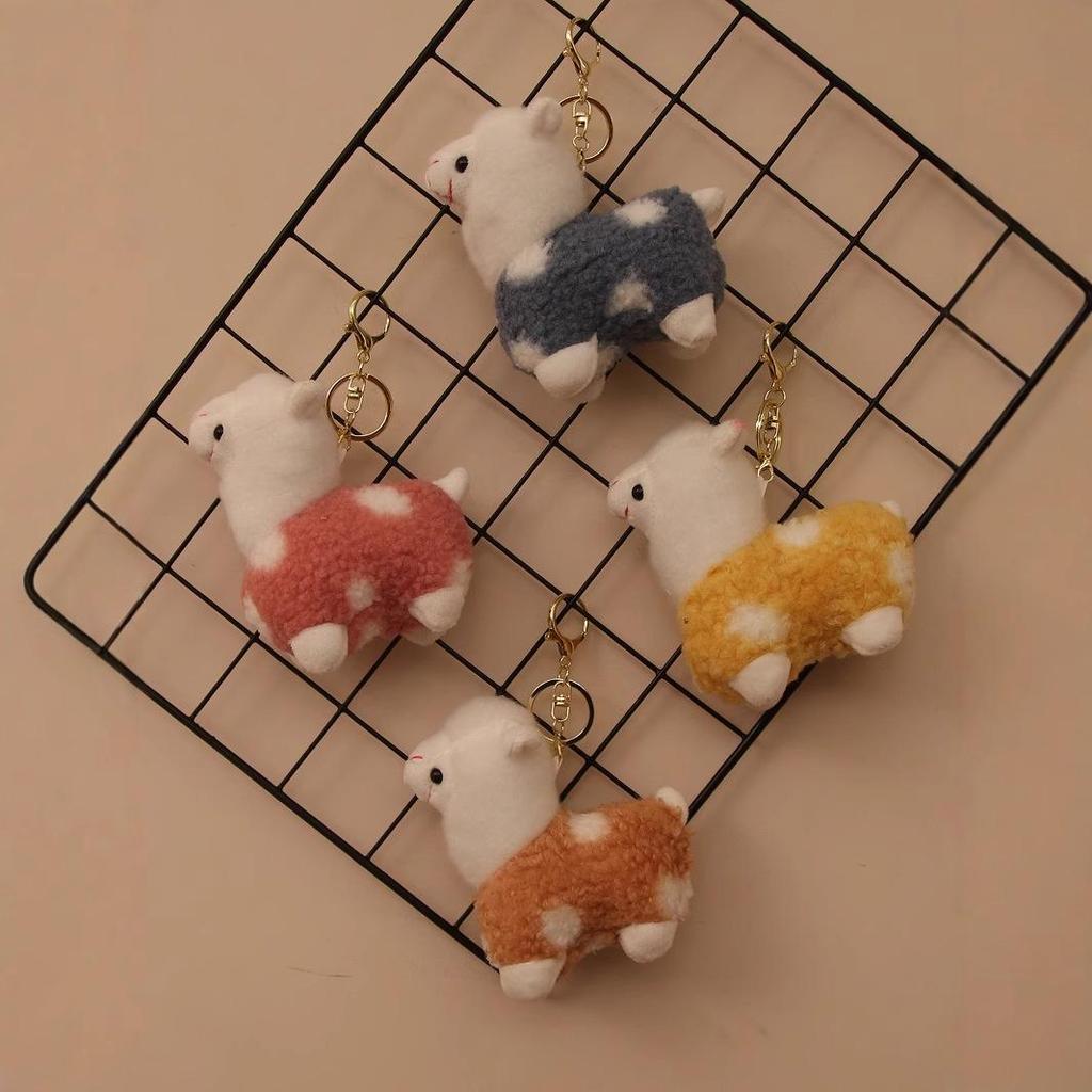 Cartoon Alpaca Plush Keychain Pendant Toy Gift