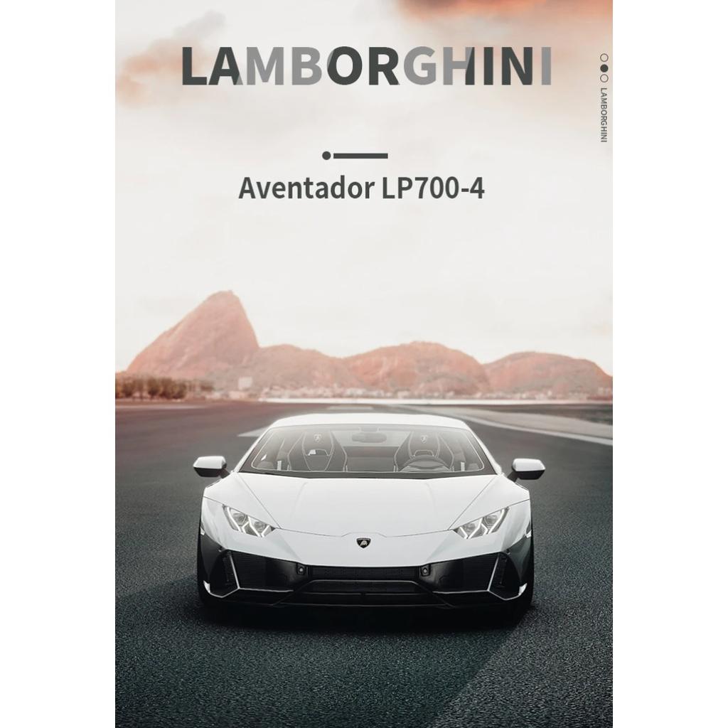 Welly 1/24 Lamborghini LP700-4 Aventador Alloy Racing Alloy Car Model Simulation Car Decoration Collection Gift Toy