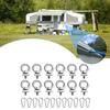 Awning Rail Stoppers 4mm Lifting Eye Nut Fastener Carabiner Hooks for Campers