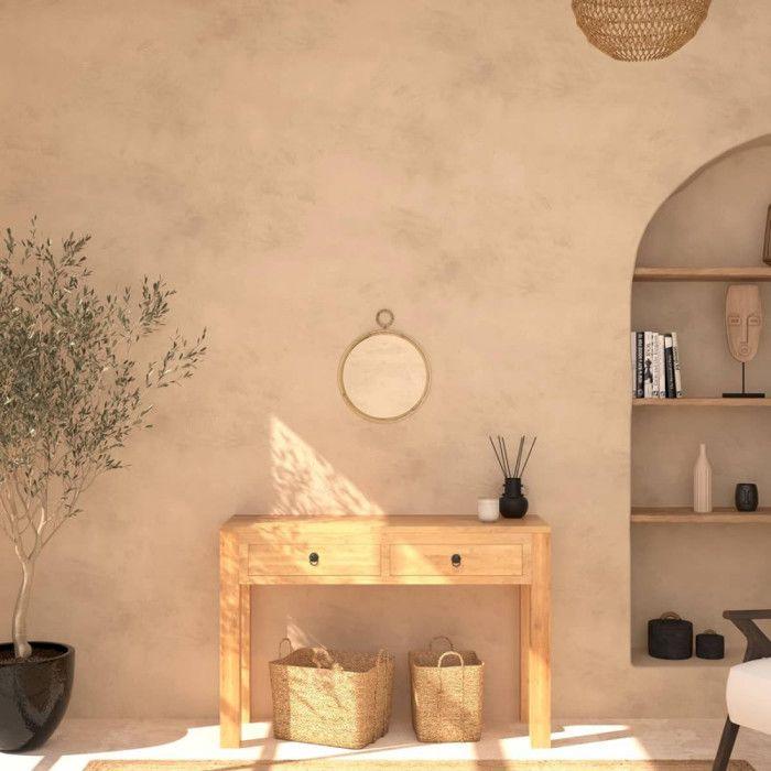 Runder Spiegel "Carolina" Rattan Durchmesser 38 cm Atmosphera