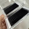 Korean PBT Cashmere Matte Dark Volume Lashes Extension Tray Soft 0.03 0.05 0.07mm J B C CC D DD L Cashmere Eyelash Extensions