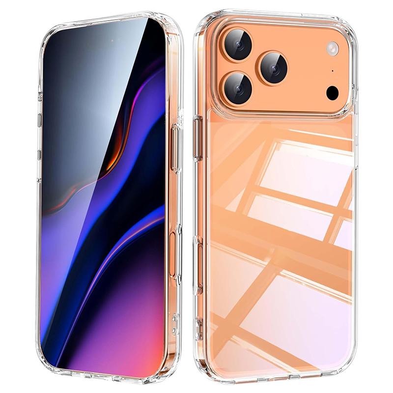 Hybird Military Grade Case for iPhone 17 Air 17 Pro Max Case Shockproof Transparent Hard Acrylic Case for iPhone 16 Pro Max 16E iPhone Air