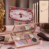 Flower Knows Chocolate Shop Highly Pigmented Eyeshadow Palette Shimmer Matte Glitter Long Lasting Vegan Eye Shadows Cruelty-free