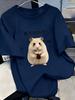 TShirt Short Sleeve Korean Hamster Creative Short Sleeve TShirt Funny Wind Comfortable Close To The Skin Daily Casual Wear Top