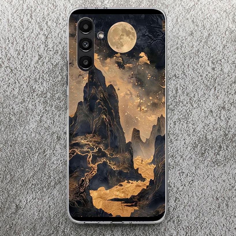 Chinese Style ink Painting Art Phone Case For Samsung Galaxy A17 A16 A56 A15 A55 A14 A54 A13 A53 A36 A35 A34 A33 A26 A25 A24 A23