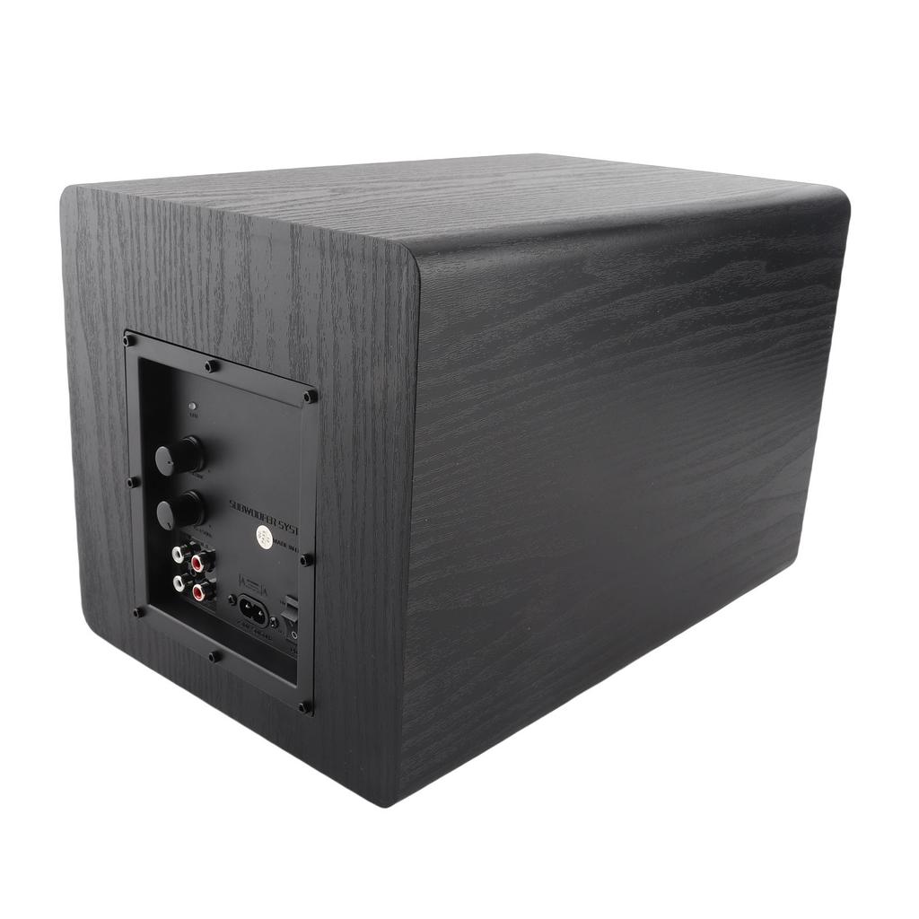 6.5 Inch Powered Subwoofer HiFi 100W High Power Deep Bass Turbocharged Subwoofer Black