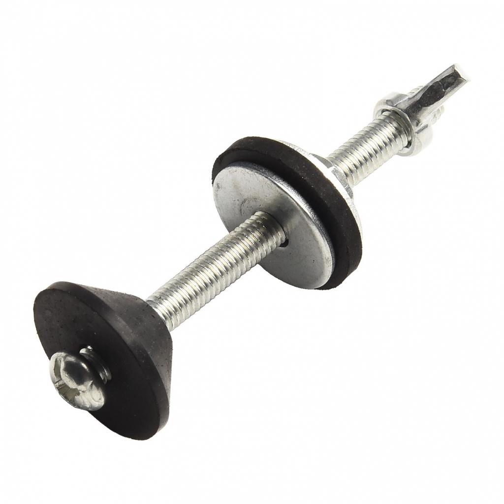 Accessory Toilet Bolts Hardware Plastic/Stainless Steel White/Silver