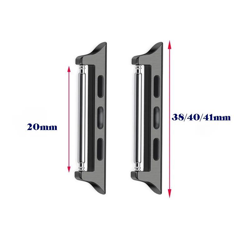 Steckeradapter für Apple Watch Series 7 6 SE 5 4 3 2 Armbandzubehör für Apple 40mm44mm41mm45mm Metall Edelstahl