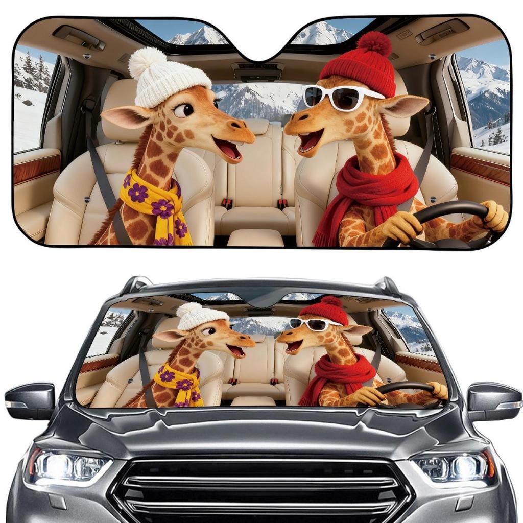 Creative Summer Aluminum Foil Car Windshield Sunshade