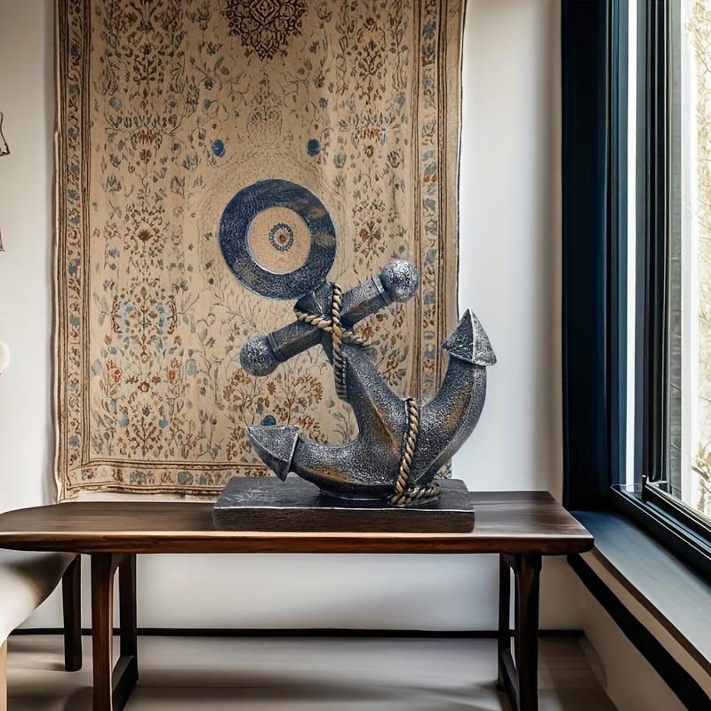 

1 шт. Винтажная модель американской парусной лодки с якорем Декор Рустикальная смола Морское настенное искусство для гостиной, спальни или офиса Идеально для помещений в морской тематике 1pcs D2537 ship Moor ornament