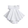 Jabot en Coton Cravate Dentelle Volant Faux Col Cravate de Cou Femmes Hommes Col à Volants Faux Col Accessoire Costume Victorien Cravate Amovible