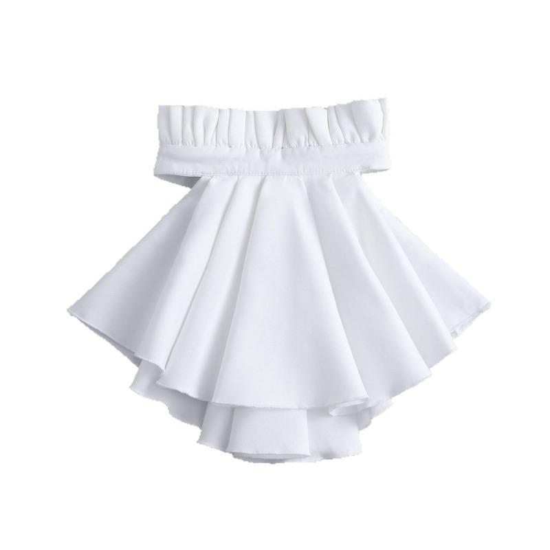 Jabot en Coton Cravate Dentelle Volant Faux Col Cravate de Cou Femmes Hommes Col à Volants Faux Col Accessoire Costume Victorien Cravate Amovible