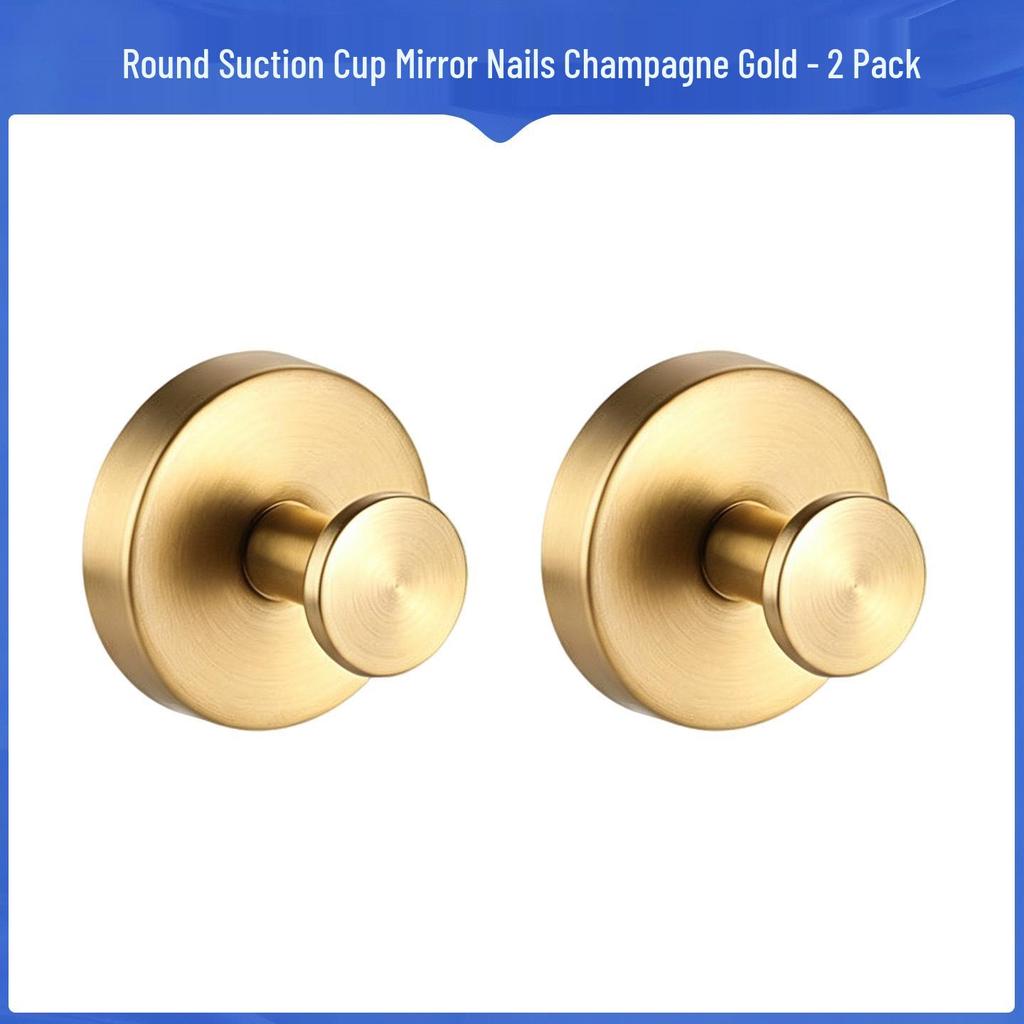 Stainless Steel No-Drill Suction Cup Hook for Kitchen & Bathroom