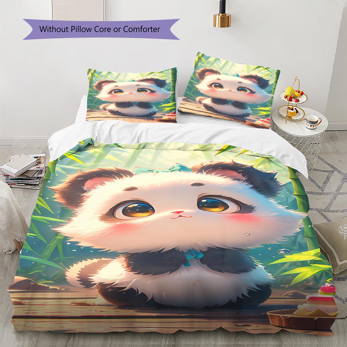 

Дитячий Плед-Ковдра Комплект Постільної Білизни Зворотний Бік Наволочка Домашній Декор Подарунок на День Народження (1 * підковдра + 2 * наволочка, без наповнювача) 135x200cm