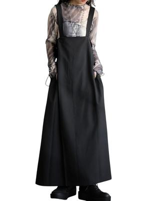 Antiqua Drawstring Overalls Skirt One Size Black Women's Dress, PK-01333, 05,