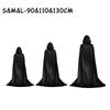 Unisex Black Hooded Cloak Witch Cosplay Accessories Costumes Masquerade Family Celebration Decor Halloween Party Cosplay Costume