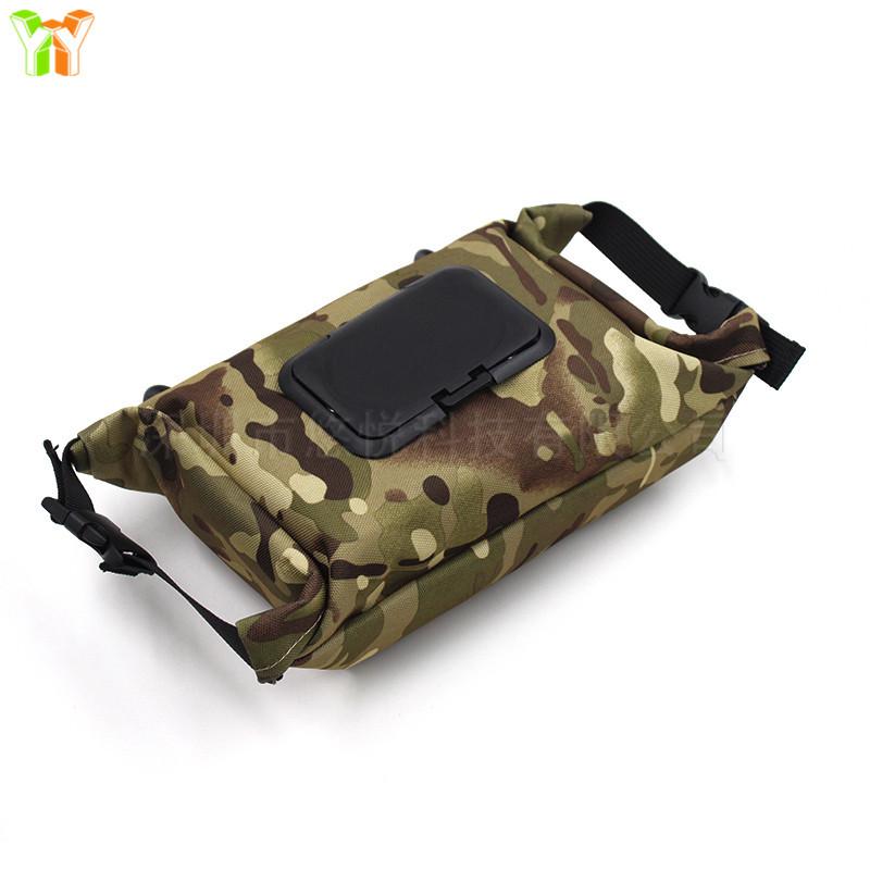 Camouflage Camping Tissue Box: In-Stock Hanging Wet Wipe Storage Bag for Outdoor Use