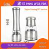 Stainless Steel Manual Pepper & Sea Salt Grinder with Ceramic Core