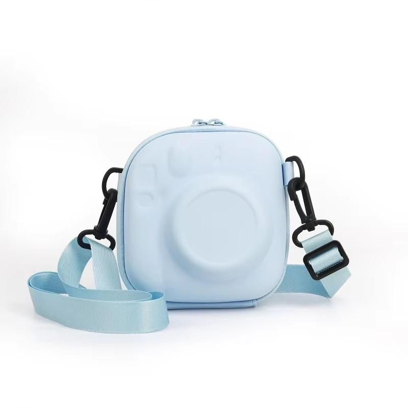 

For Fujifilm Instax Mini 7+ 8/9/11/12/40 Camera Bag EVA Universal Hard Case Storage Bag Film Camera Bag with Shoulder Strap синий