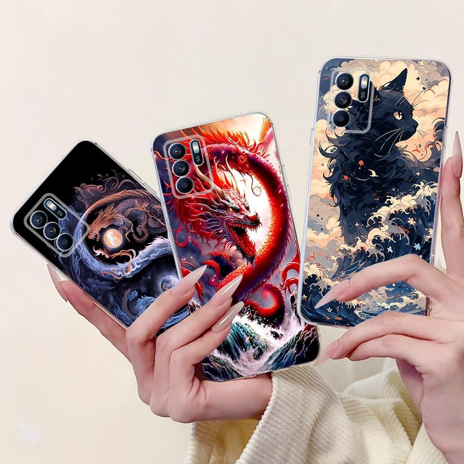 Für OPPO Reno 6 6Z 5G Hülle CPH2237 CPH2251 Cover Mode Blume Weiches Silikon Stoßfänger auf OPPO Reno6 Pro CPH2249 Reno6 CPH2235 Kappe