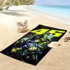 Valentino Rossi Motorrad Druck Strandtuch, Großes Weiches Schnelltrocknendes Handtuch für Strand Camping Schwimmen