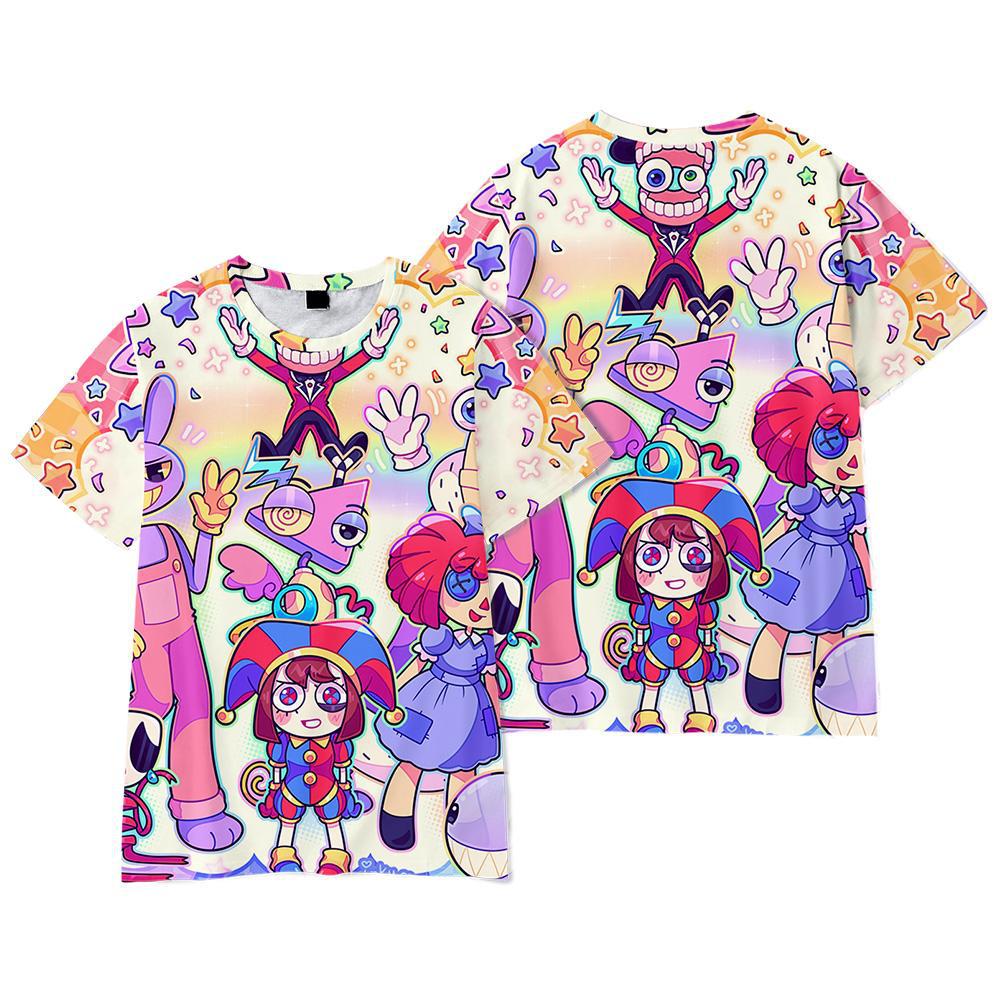 Adult cartoon trendy printed personalized casual T-shirt men