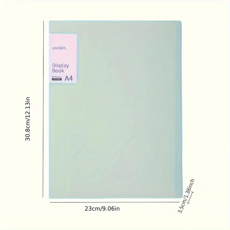 Document Presentation Folder - A4 PP Display Book with 20/40 Transparent Pockets & Sheet Protectors