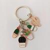 Cactus Cartoon Keychain Alloy Pendant - Fashion Plant Ornament
