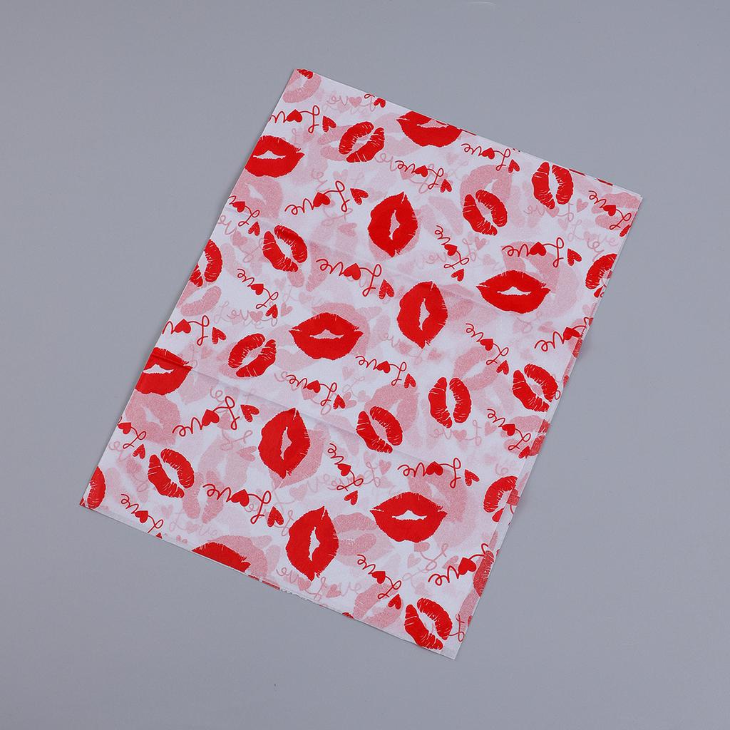 20 Sheets Valentine's Day Tissue Paper Red Love Heart Gift Wrapping Paper Birthday Decor Bridal Shower Party Supplies 50X35 Cm