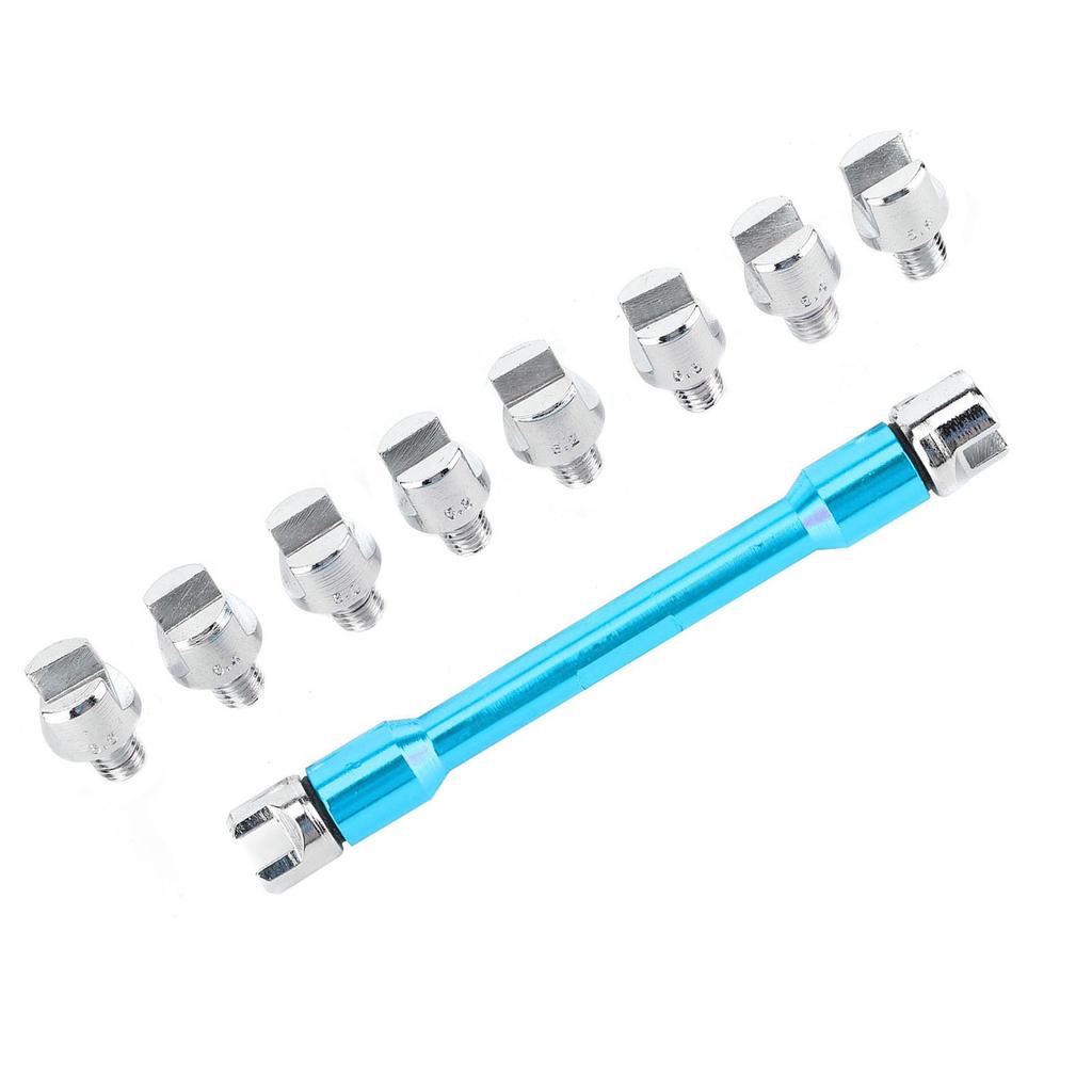 Motorcycle Spoke Wrench CNC Spanner Set 5.0‑6.8 Length 93mm 3.7in for Most Motorbike