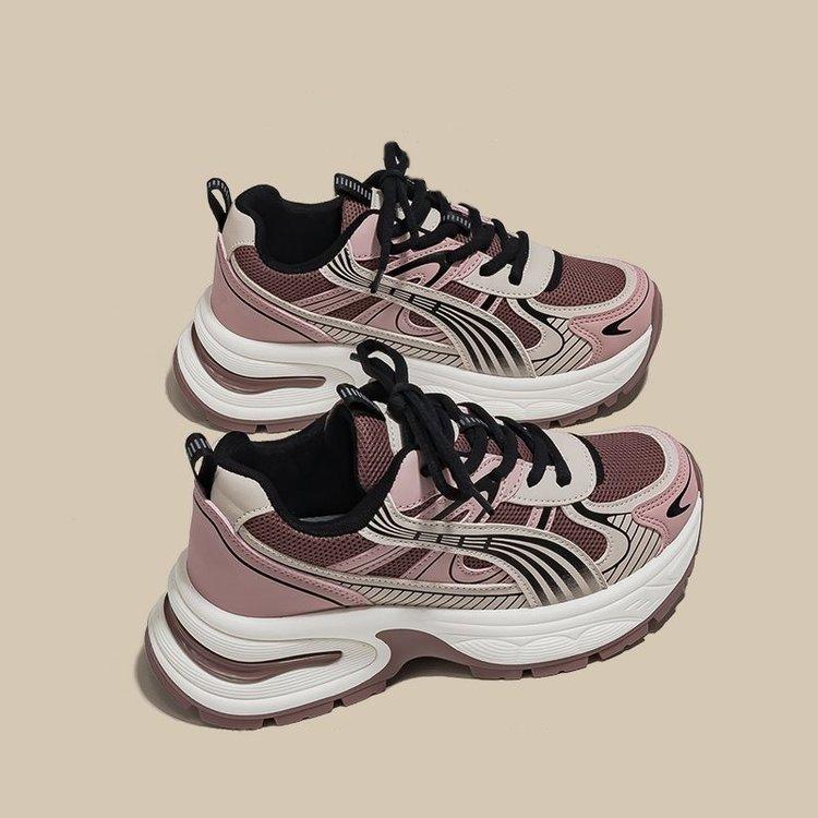 

[Youshilai] Platform dad shoes women s 2025 new spring retro height-increasing versatile casual sports shoes 40