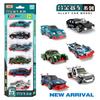 1:64 City Alloy Sports Car Vintage Bridge Mini Racing Collection Slide Vehicle Toy Diecast Model Boy Kids Toys Car Birthday Gift