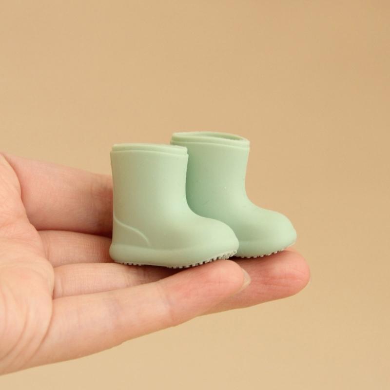 High Cut Rainproof Doll Shoes PVC Perfect For OB11 Doll Accessories Photo Props