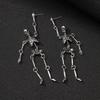 Hip Hop Halloween Earrings Skull Imitation Human Bone Earrings Fashion Skeleton Earrings  Gift