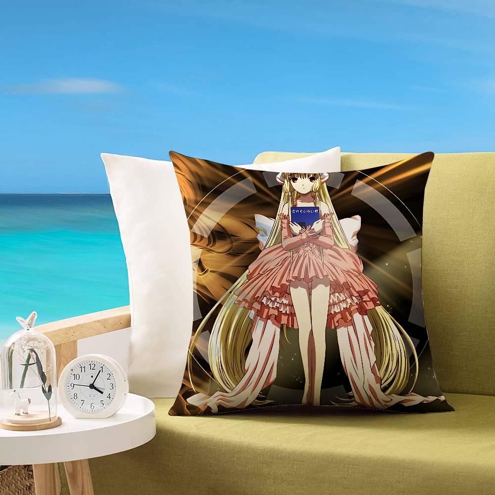 Süße Anime Cchobits Personalisierbare quadratische Kissenbezüge Stilvoll Und Weich Perfekt Für Betten Autos Und Sofas