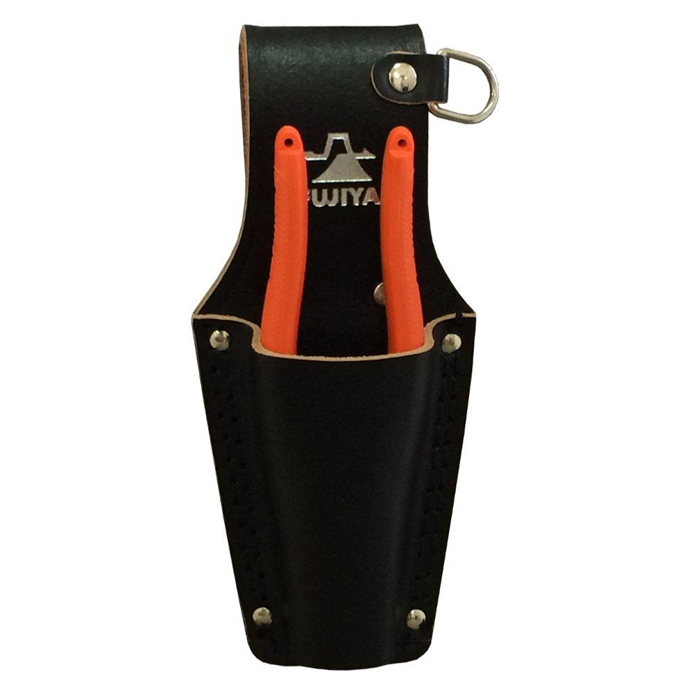 Fujiya Black Leather Holder (Single-Tier with D-Ring) LP-1DSB
