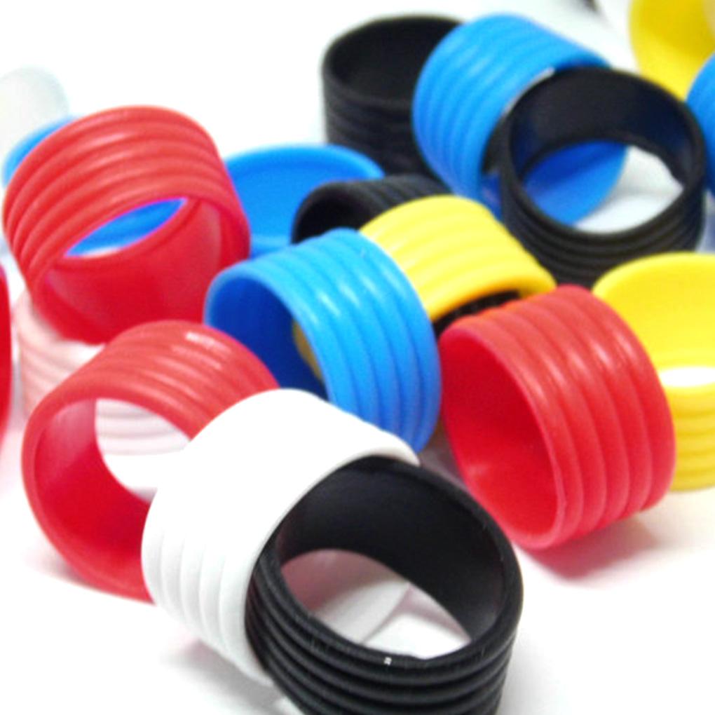 2 Pieces Racket Grip Rubber Ring Badminton Bat Overgrip Fix Holder Protector Supplies Universal Professional Accessories