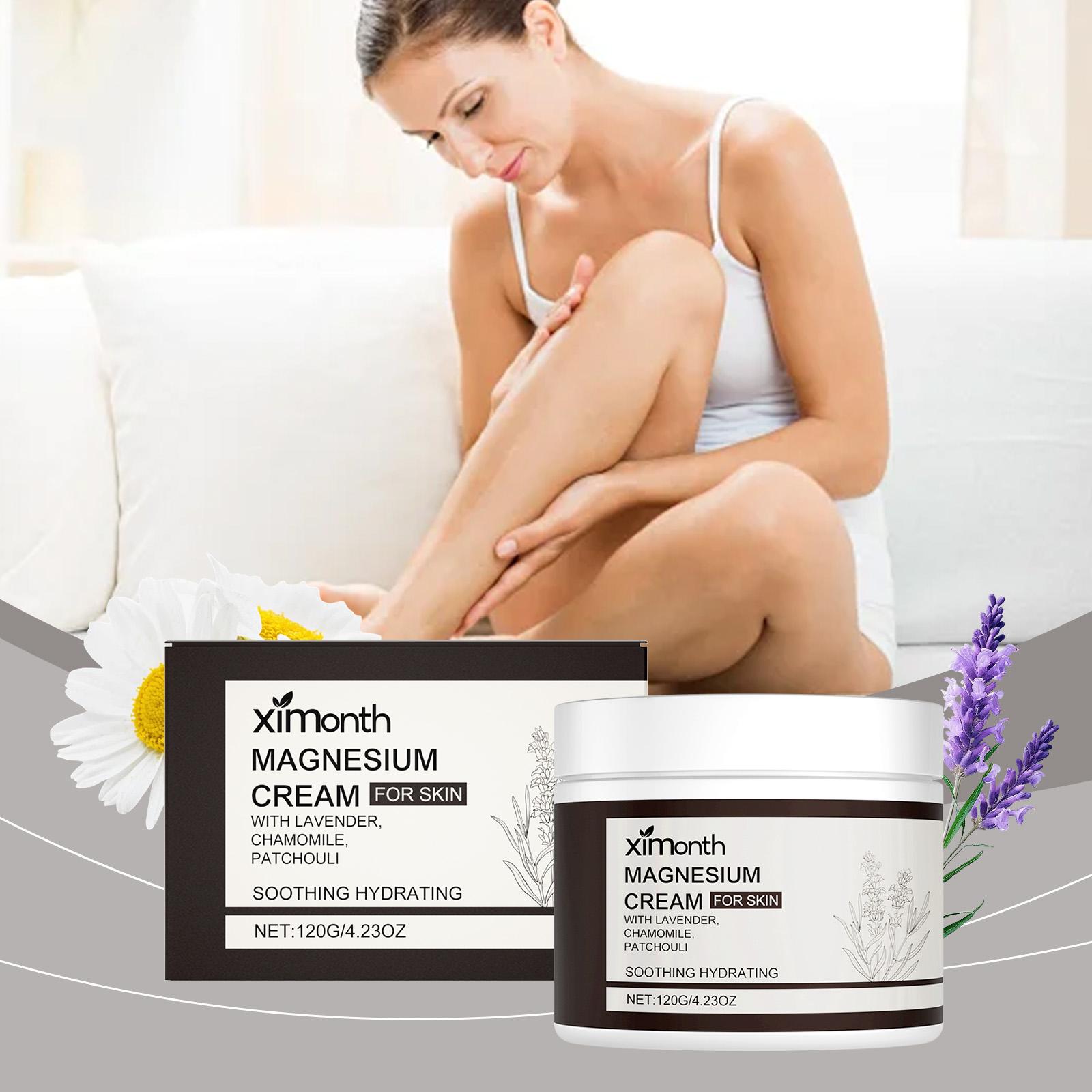 Ximonth Soothing Magnesium Skin Cream Hydrating with Lavender & Chamomile 120g 120g