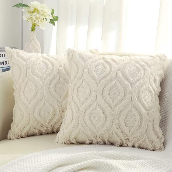 Throw Pillow Cover Easy To Replace Decoration Anti-Tear Portable Elegant Appearance Pillow Case Bedroom Decor