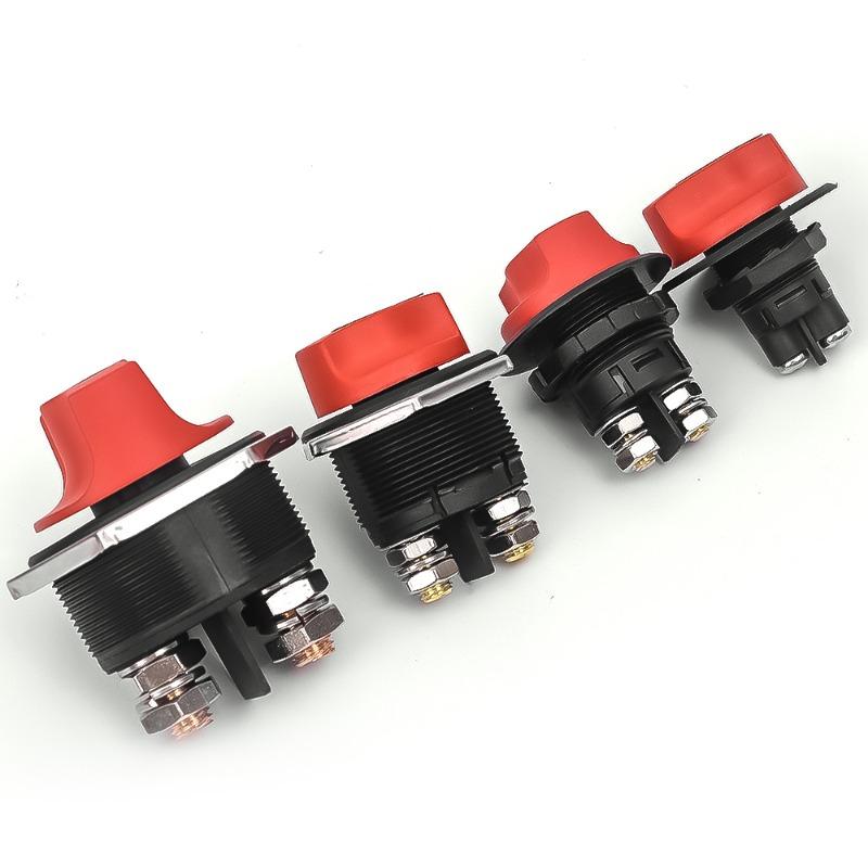 Spínač autobaterie Černý uzávěr Neodnímatelný DC bateriový spínač 50/100/200/300A Autobateriový spínač RV Ochrana napájení Příslušenství