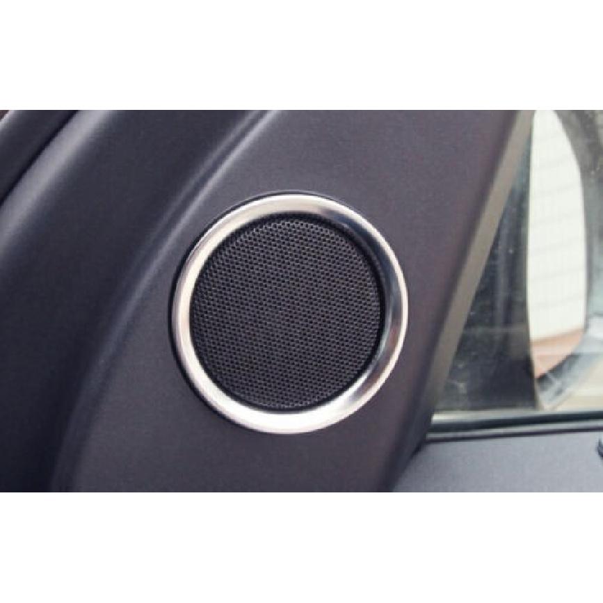 A Pillar Matte Silver Ring Trim For LR Discovery Sport 2015-2019 Speaker Sound