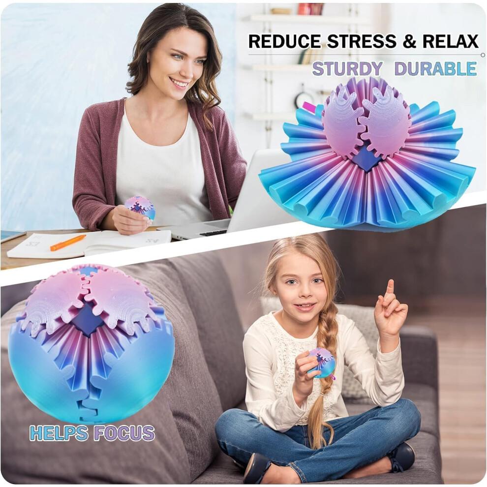 Gear Ball 3D Printed Fidget Toy for Stress and Anxiety Relaxing