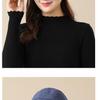 Plaid Autumn & Winter Women's Fisherman Hat: Stylish, Warm, & All-Match for Middle-Aged & Elderly.