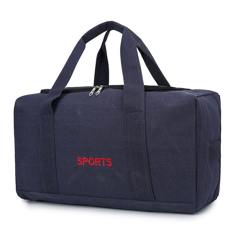 

Холщовая дорожная сумка большой вместимости, женская ручная универсальная сумка для багажа, рабочая дорожная сумка с английскими буквами 52*23*28cm синий