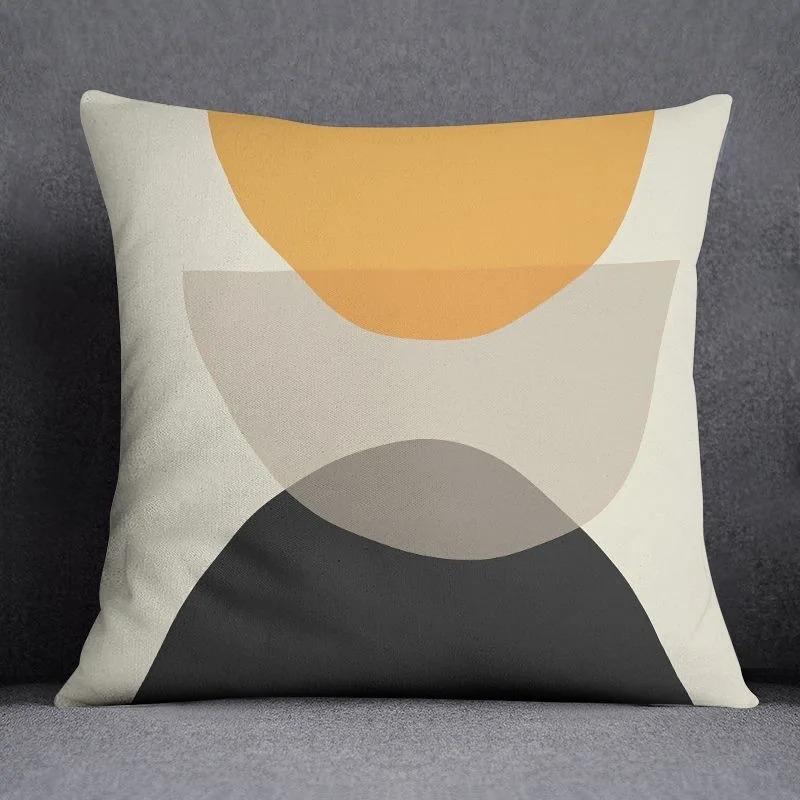 

Home Decor Geometric Pattern Decorative Pillow Covers Pattern Cushion Cover Suitable For Sofa Bedroom Car Pillow Cover 16x16Inch