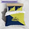 Newcastle United Football Printed 3 Pieces Bedding Set, Comfortable Skin Friendly Bedroom Duvet Cover Set