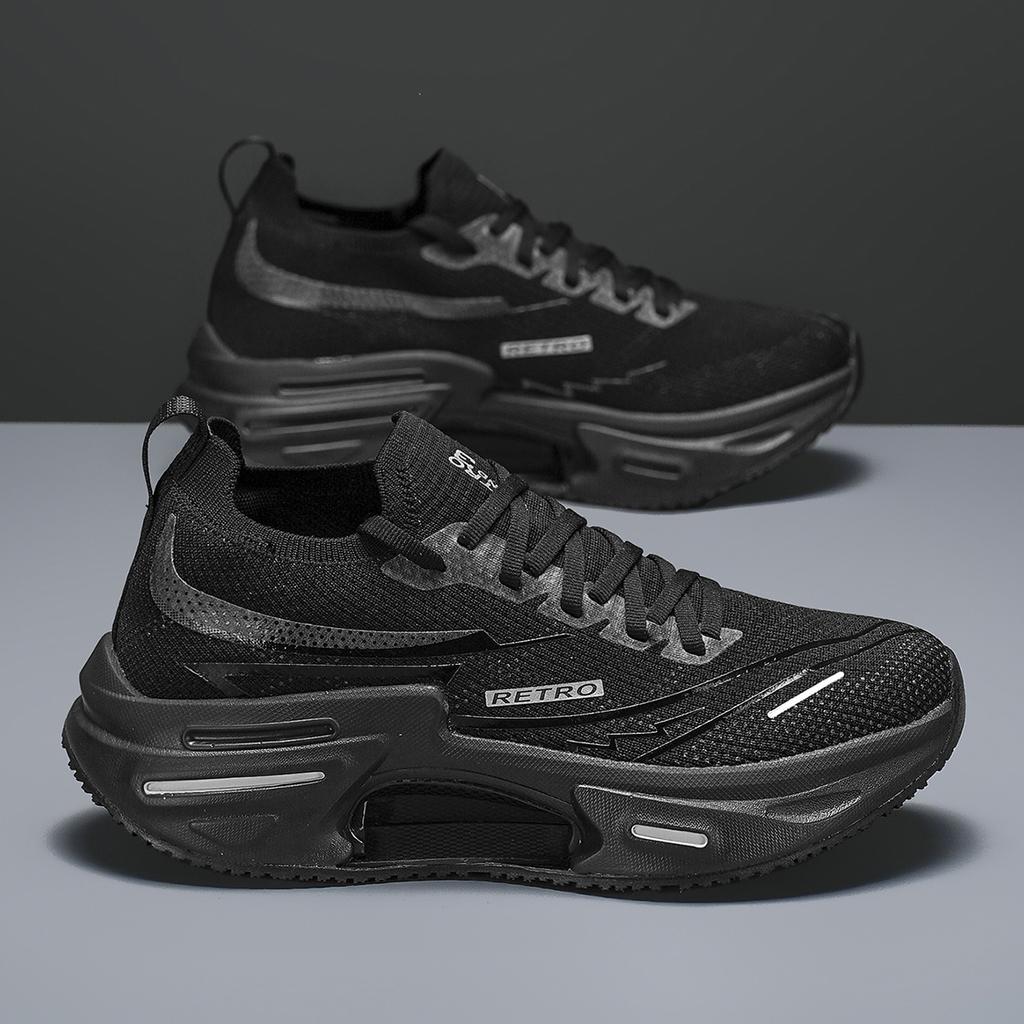 Paar Laufschuhe Atmungsaktives Mesh Dämpfung Rückprall Tennisschuhe Eng Anliegend Flach Bequem Schnürschuhe für Herren Damen